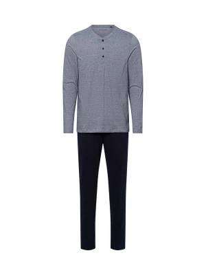 Foto van product SCHIESSER Pyjama lang 'Essentials' nachtblauw / duifblauw