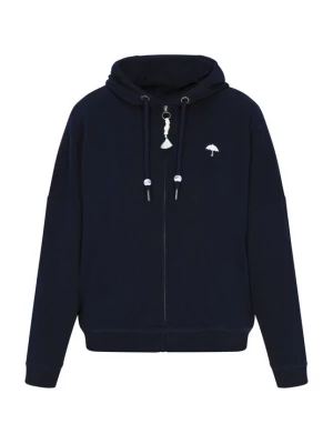 Foto van product Schmuddelwedda Sweatvest navy / wit