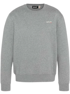 Foto van product Schott NYC Sweatshirt grijs gemêleerd / wit