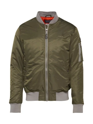 Foto van product Schott NYC Tussenjas 'Airforce' grijs / olijfgroen / zwart
