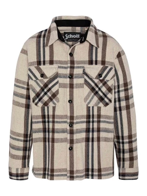 Foto van product Schott NYC Tussenjas 'Carl4' beige / bruin / donkergrijs