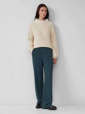 Foto van product Scuba joggingbroek met wijde pijpen en elastische tailleband s.Oliver petrol
