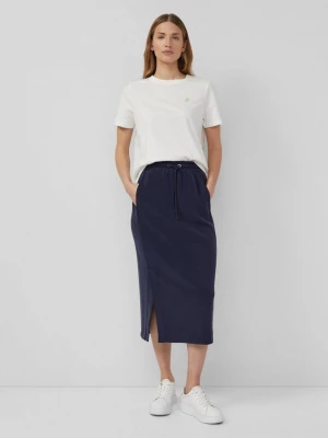 Foto van product Scuba midirok met elastische tailleband s.Oliver blauw