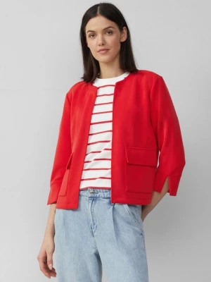Foto van product Scuba vest met 3 / 4-mouwen en een relaxed fit s.Oliver rood