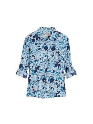 Foto van product Seasalt Cornwall Blouse 'Larissa' marine / lichtblauw / petrol