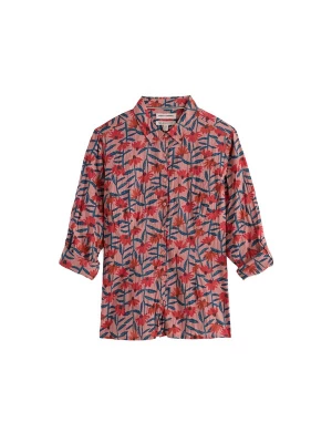 Foto van product Seasalt Cornwall Blouse 'Larissa' marine / lichtgroen / donkeroranje / pitaja roze