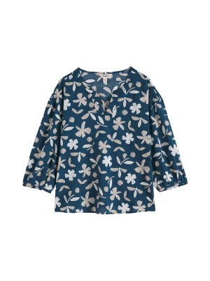 Foto van product Seasalt Cornwall Blouse 'Streamlet' nude / petrol / wit