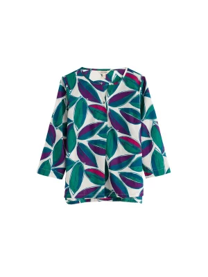Foto van product Seasalt Cornwall Blouse 'Watercolour Sketch' petrol / lila / rood / wit
