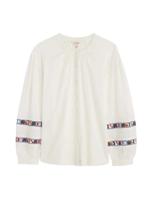 Foto van product Seasalt Cornwall Blouse 'Weaving Sea' blauw / rood / zwart / wit