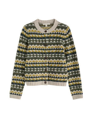 Foto van product Seasalt Cornwall Gebreid vest 'Dawson Pick' cyaan blauw / groen / kiwi / wit