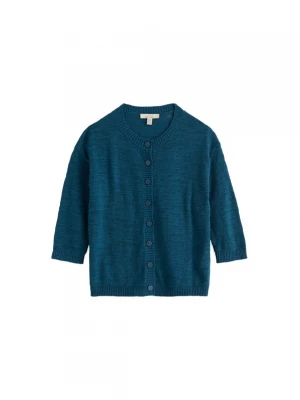 Foto van product Seasalt Cornwall Gebreid vest 'Pentire Steps' petrol
