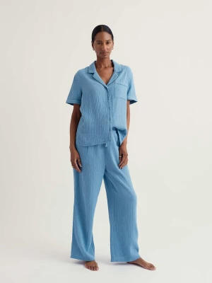 Foto van product Seasalt Cornwall Pyjama 'Morning Light' duifblauw