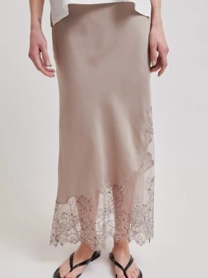 Foto van product SECOND FEMALE Rok 'Wila' taupe / zwart