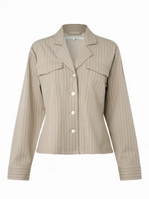 Foto van product SECOND FEMALE Tussenjas 'Rayures' beige / crème
