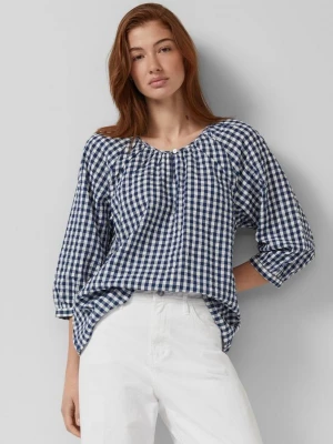 Foto van product Seersucker blouse met 3 / 4 mouwen en rimpels s.Oliver
