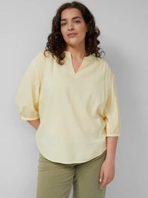 Foto van product Seersucker blouse met plooien s.Oliver geel