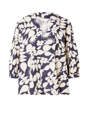 Foto van product SEIDENSTICKER Blouse 'Schwarze Rose' beige / donkerblauw