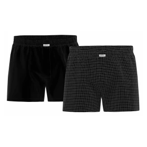 Foto van product SEIDENSTICKER Boxershorts zwart / wit