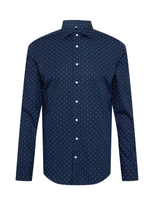 Foto van product SEIDENSTICKER Overhemd 'Spread' navy / wit