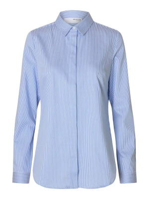 Foto van product SELECTED Blouse 'ROMIE' lichtblauw / wit
