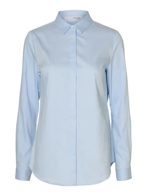 Foto van product SELECTED Blouse 'SLFRomie' lichtblauw