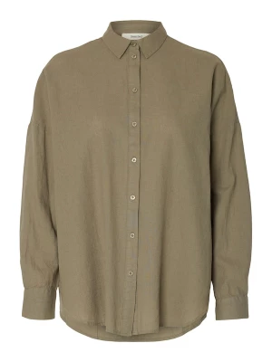 Foto van product SELECTED FEMME Blouse 'SLFLINNIE-NOVA' olijfgroen