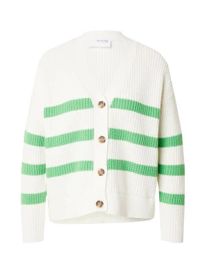 Foto van product SELECTED Gebreid vest 'BLOOMIE' groen / wit