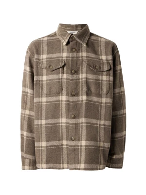 Foto van product SELECTED Overhemd 'SLHPABLO' bruin gemêleerd / wit
