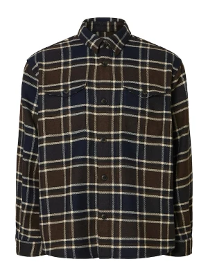 Foto van product SELECTED Overhemd 'SLHPABLO' lichtbeige / donkerblauw / donkerbruin