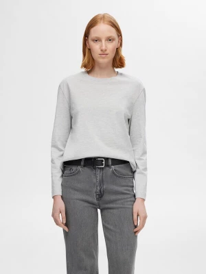 Foto van product SELECTED Shirt 'Essential' lichtgrijs / grijs gemêleerd