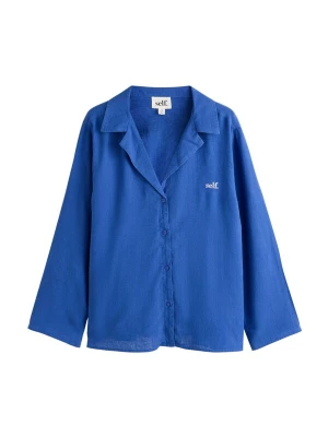 Foto van product self. Blouse blauw / wit