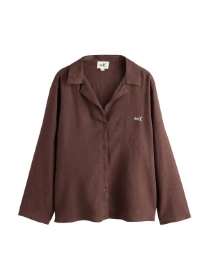 Foto van product self. Blouse chocoladebruin