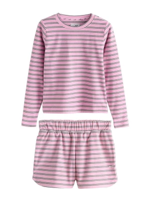 Foto van product self. Korte pyjama rosa / zwart / wit