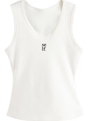 Foto van product self. Top ecru / zwart