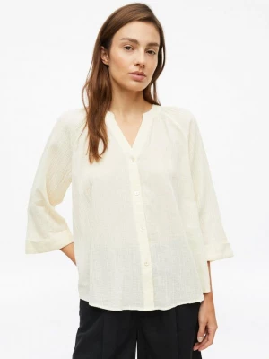Foto van product Semi-transparante blouse met structuur s.Oliver beżowy