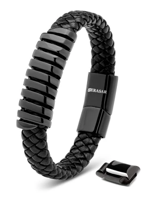 Foto van product SERASAR Armband 'Helix' zwart