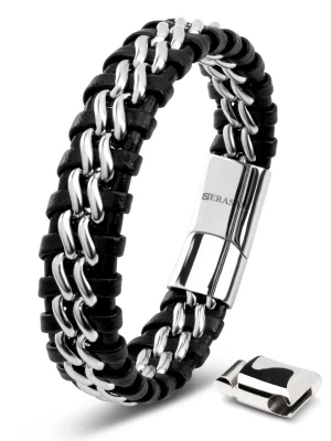 Foto van product SERASAR Armband 'Steel' zilver