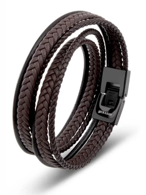 Foto van product SERASAR Armband 'Wrap' bruin