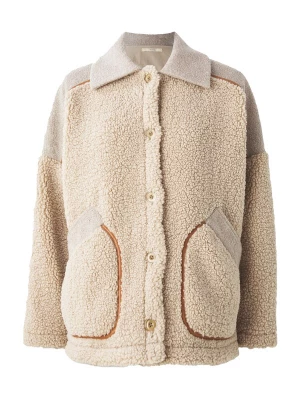 Foto van product sessun Fleece jas 'ICY ROCKY' crème / ombergrijs