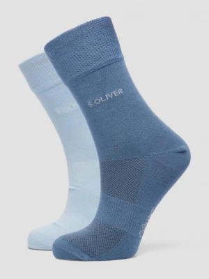 Foto van product Set van 2 paar korte sokken van bamboe s.Oliver blauw
