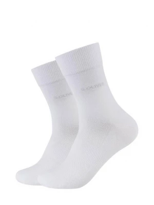 Foto van product Set van 2 paar korte sokken van bamboe s.Oliver wit