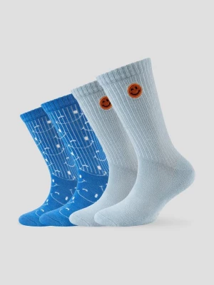 Foto van product Set van 2 paar sokken met smileydetails s.Oliver blauw
