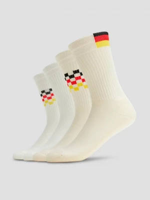 Foto van product Set van 2 paar uniseks sokken met Duitsland-print s.Oliver wit