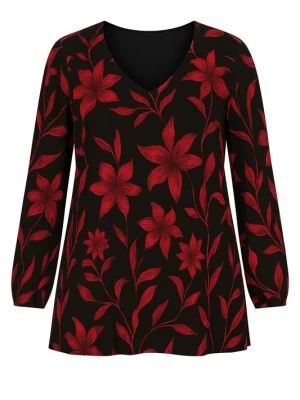 Foto van product Shape Of You Blouse donkerrood / zwart