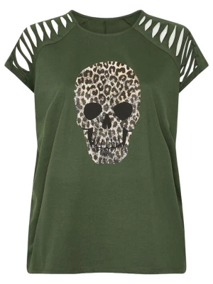 Foto van product Shape Of You Shirt beige / chocoladebruin / groen / zwart
