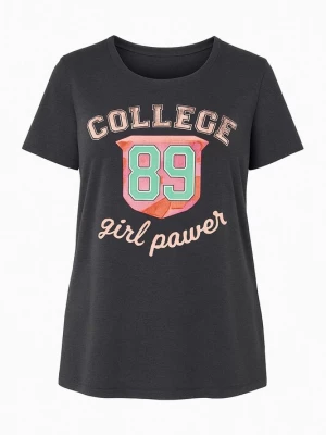 Foto van product Shape Of You Shirt geel / antraciet / rood
