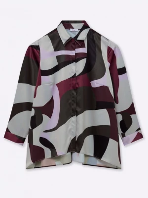 Foto van product SHEEGO Blouse basaltgrijs / sering / bordeaux / zwart