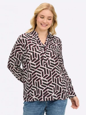 Foto van product SHEEGO Blouse bordeaux / zwart / wit