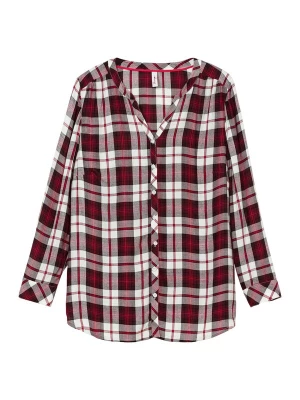 Foto van product SHEEGO Blouse bourgogne / pastelrood / zwart / wit