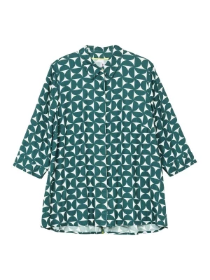 Foto van product SHEEGO Blouse donkergroen / wit